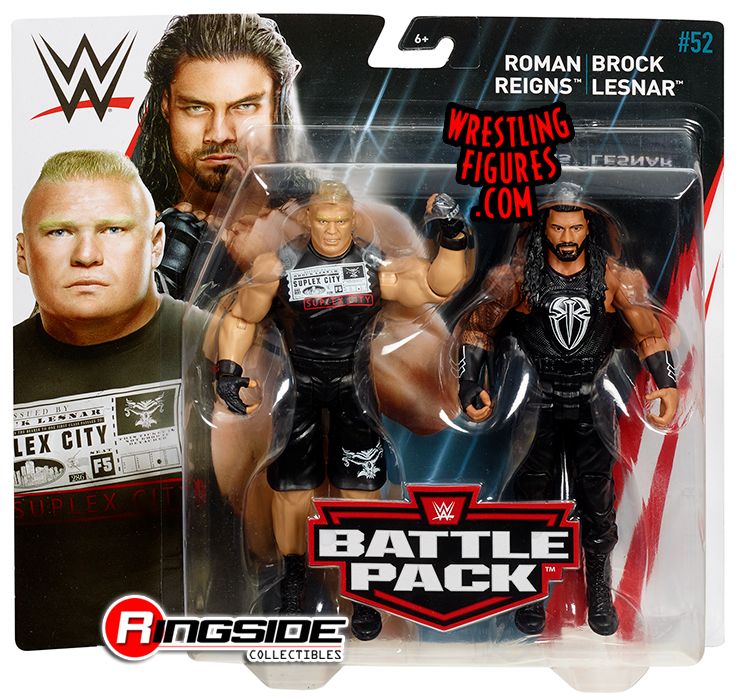 Brock Lesnar Roman Reigns Wwe Battle Packs 52 Wwe Toy