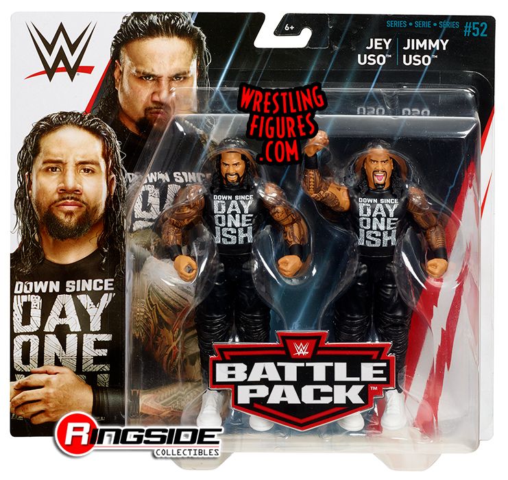 WWE Wrestling Series 52 Jey Uso & Jimmy Uso Action Figure 2-Pack 