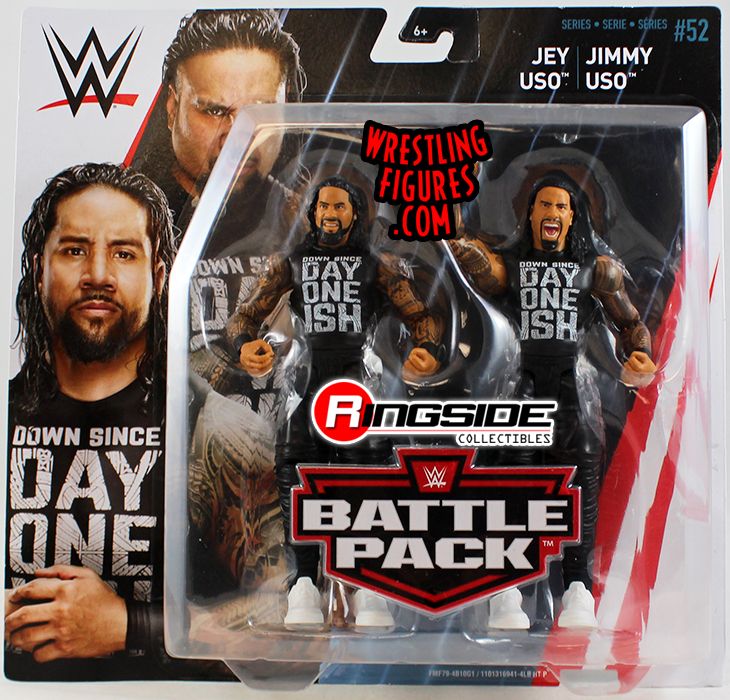 The Usos (Jimmy Uso & Jey Uso) WWE Battle Packs 52 WWE Toy Wrestling