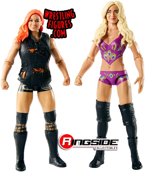 Charlotte Flair Set di 4 Figure Wrestling WWE Donna Inc Becky LYNCH & Paige 