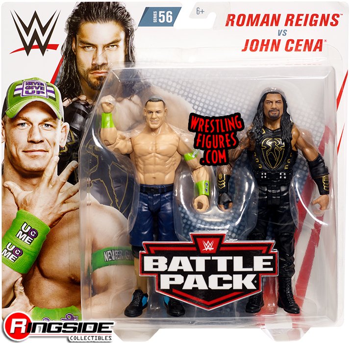 John Cena Roman Reigns Wwe Battle Packs 56 Wwe Toy Wrestling
