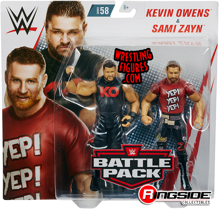 Sami Zayn & Kevin Owens w/ Chair WWE NXT Wrestling Action Figures Kid Toys Pack 