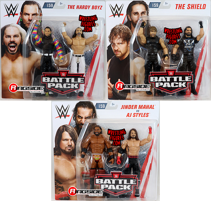 The Shield Dean Ambrose Seth Rollins WWE Battle Pack Series 59 Figures Brand New 