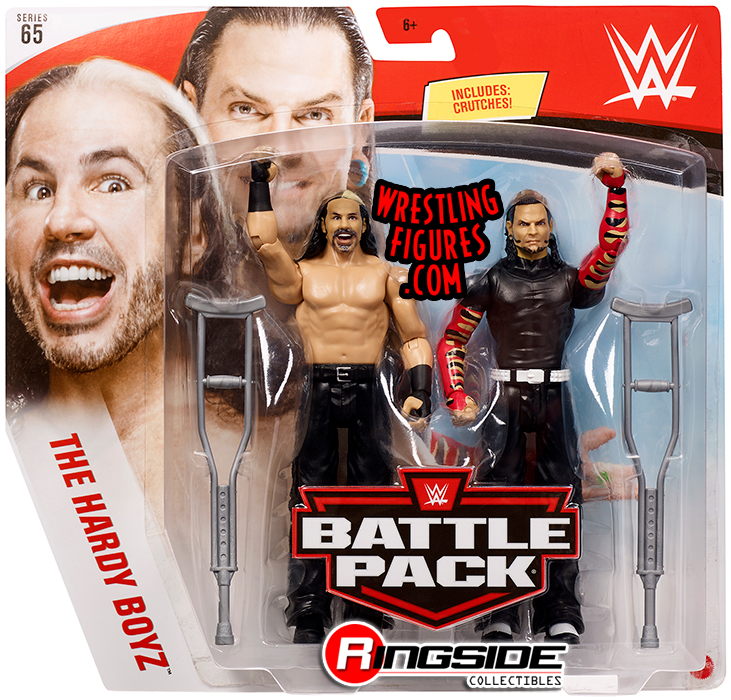 Matt Jeff Hardy Boys WWE Mattel Battle Pack Series 65 Action Figure NEW 