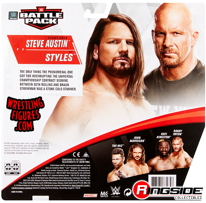Stone Cold Steve Austin & AJ Styles - WWE Battle Packs 67 WWE Toy 