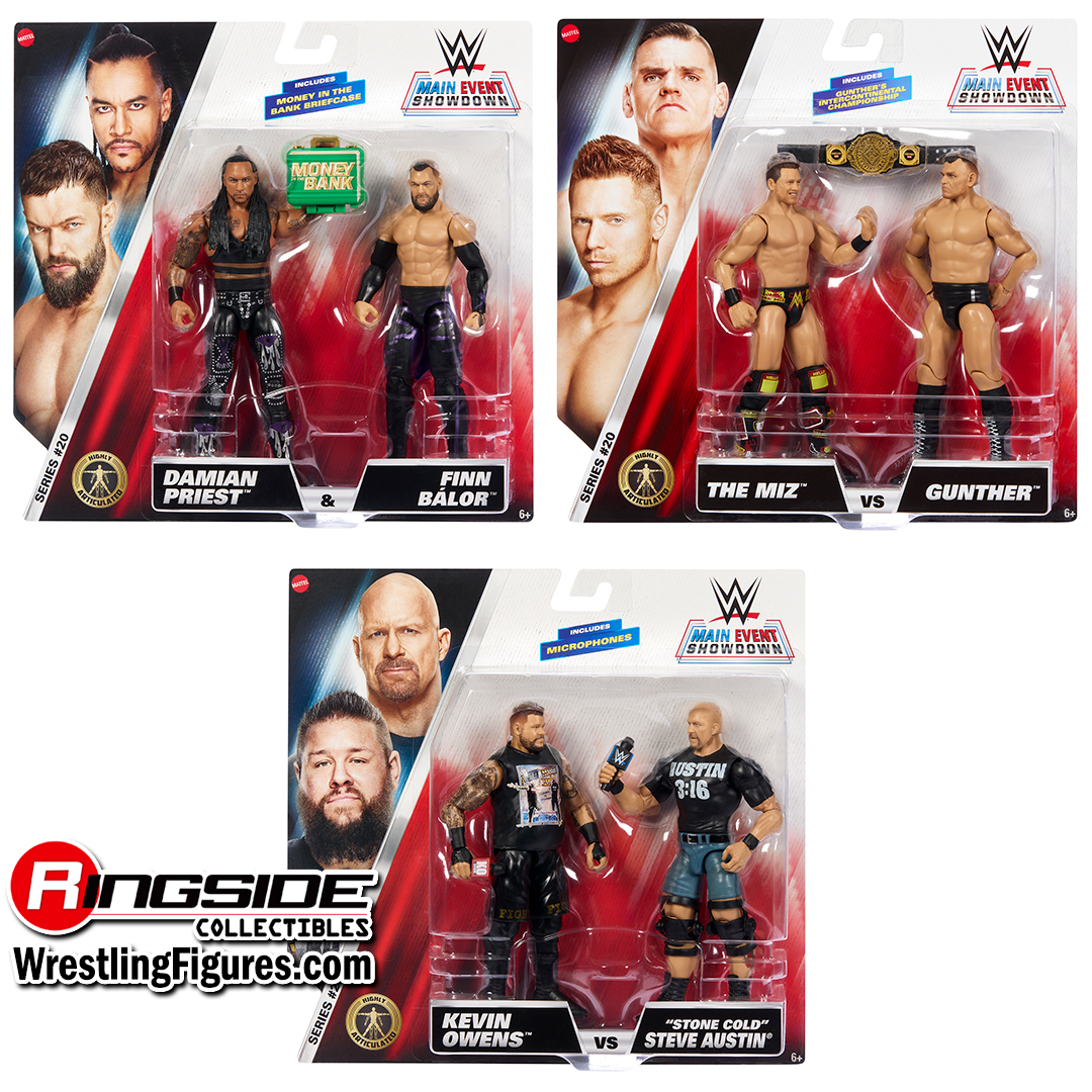 Image WWE Main Event 2-Packs 20 - Complete Set of 3