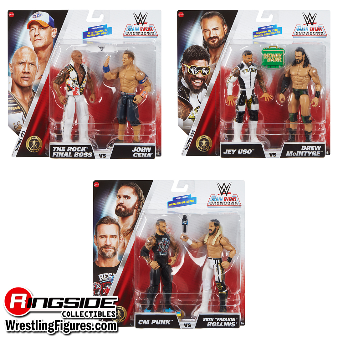 Image WWE Main Event 2-Packs 23 - Complete Set of 3