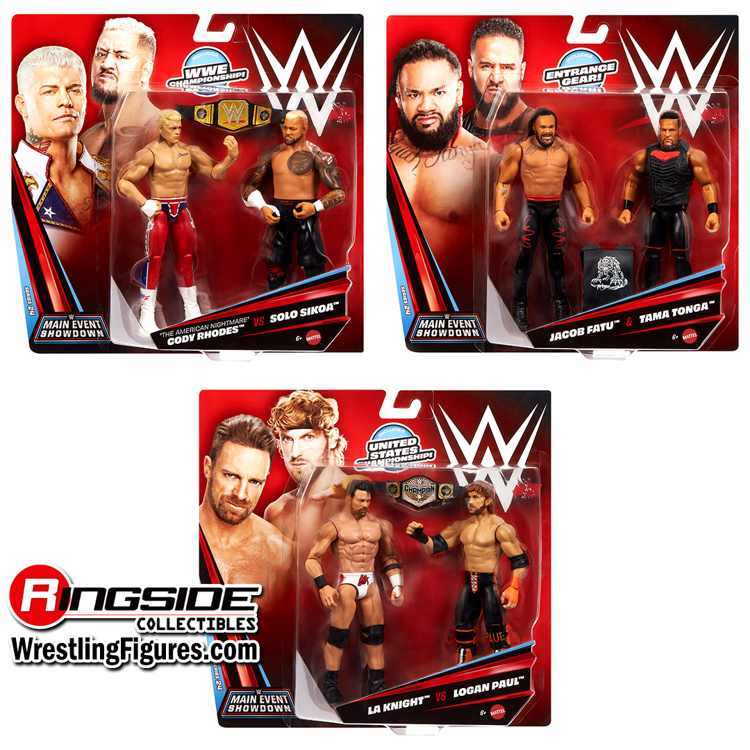 Image WWE Main Event 2-Packs 24 - Complete Set of 3