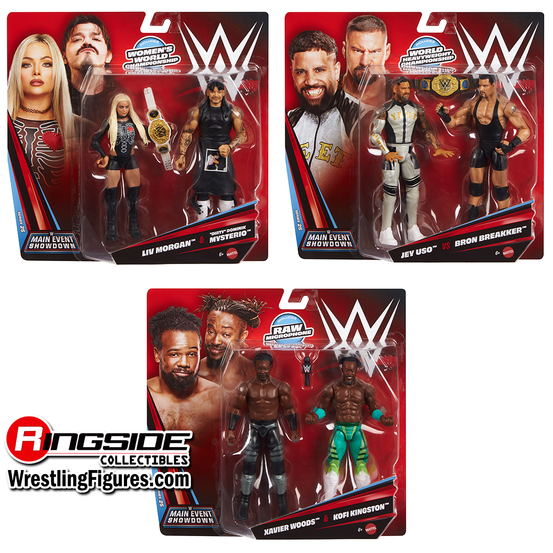 Image WWE Main Event 2-Packs 25 - Complete Set of 3