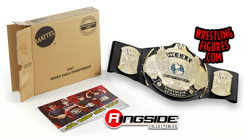 WWE Winged Eagle Championship Belt Frustration-Free Packaging 