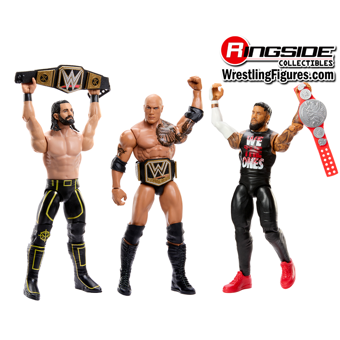 Image WWE Main Event Champions 5 (The Rock, Seth Rollins & Jey Uso) - Complete Set of 3