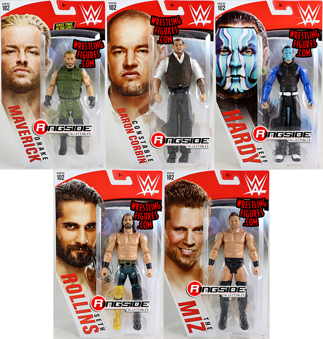 WWE Series 102 Toy Wrestling Action Figures by Mattel! This set