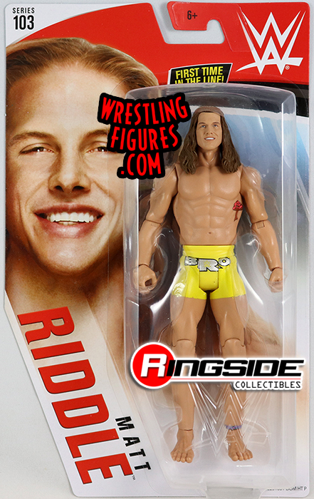 WWE Matt Riddle Mattel Basics Series 103 Wrestling Figure 