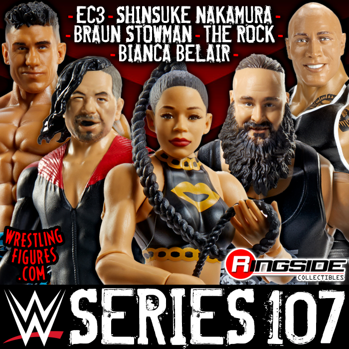 WWE Series 107 Toy Wrestling Action Figures by Mattel! This
