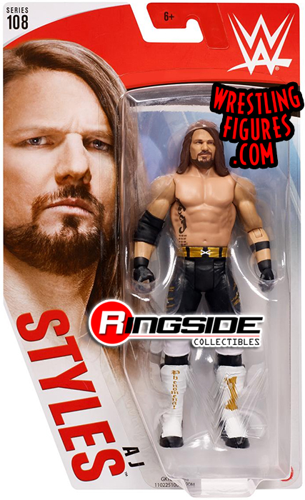 (Chase Variant - White & Gold) AJ Styles - WWE Series 108 WWE Toy ...
