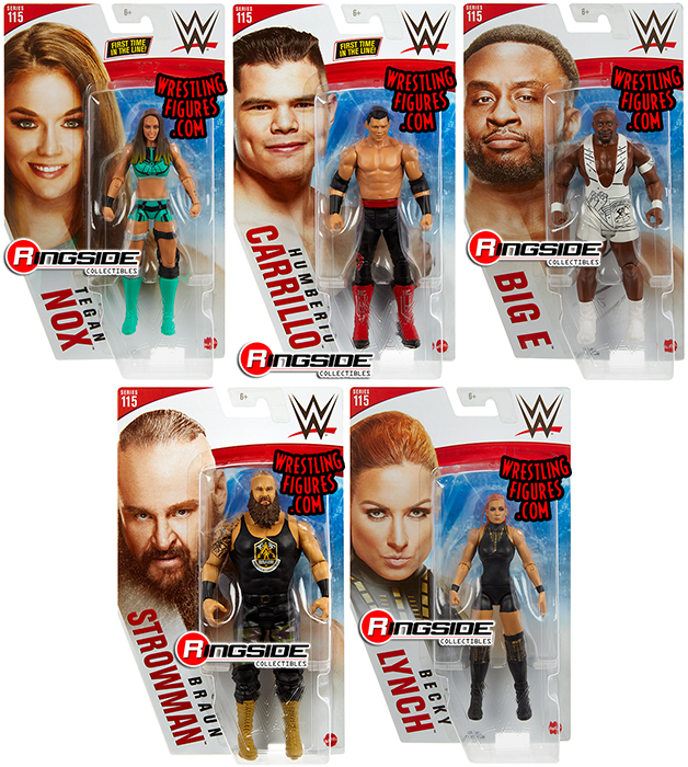 WWE Series 115 Toy Wrestling Action Figures by Mattel! This set