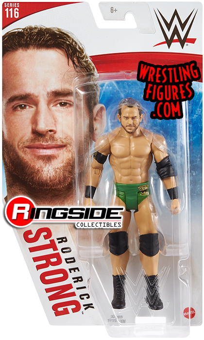 Roderick Strong (Green Trunks) - WWE Series 116 WWE Toy Wrestling
