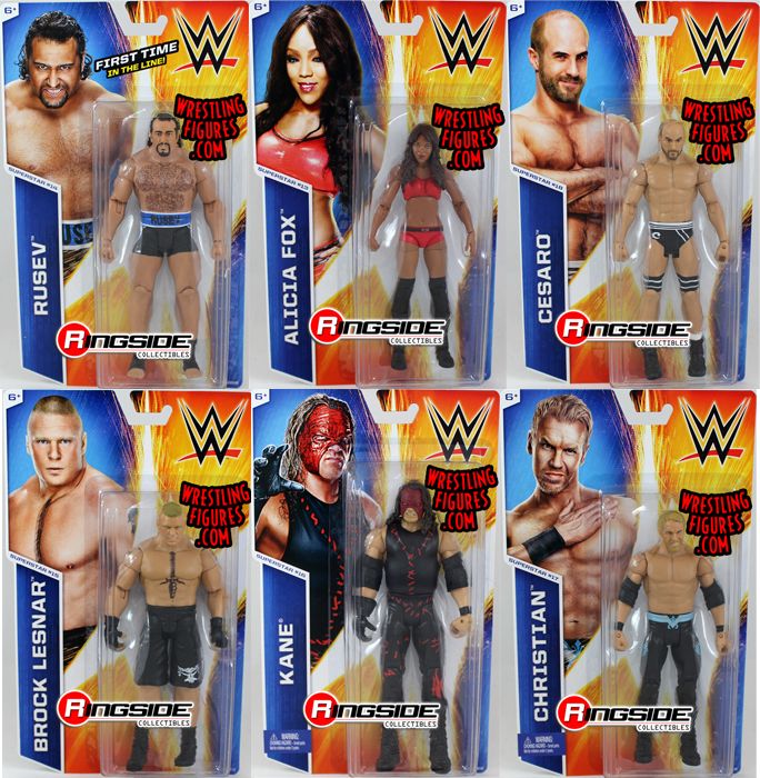 WWE Series 47 - Complete Set of 6 WWE Toy Wrestling Action