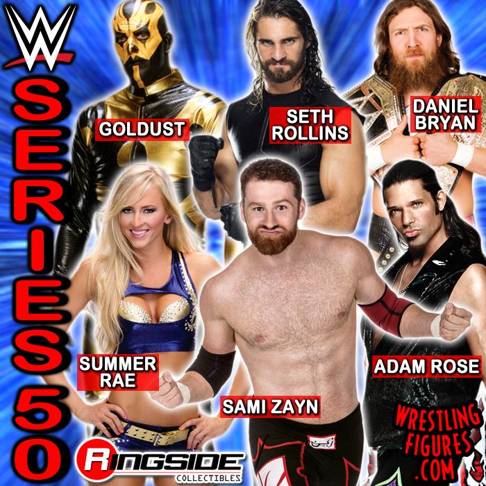 WWE Series 50 - Complete Set of 6 WWE Toy Wrestling Action WWE Series 50 - Complete Set of 6 WWE Toy Wrestling Action