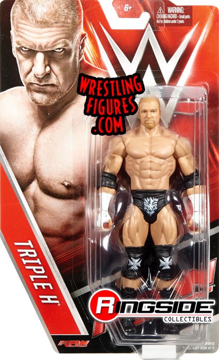 DAMAGE Package Loose Triple H "HHH" WWE Mattel Basic Series 59 Action Figure 