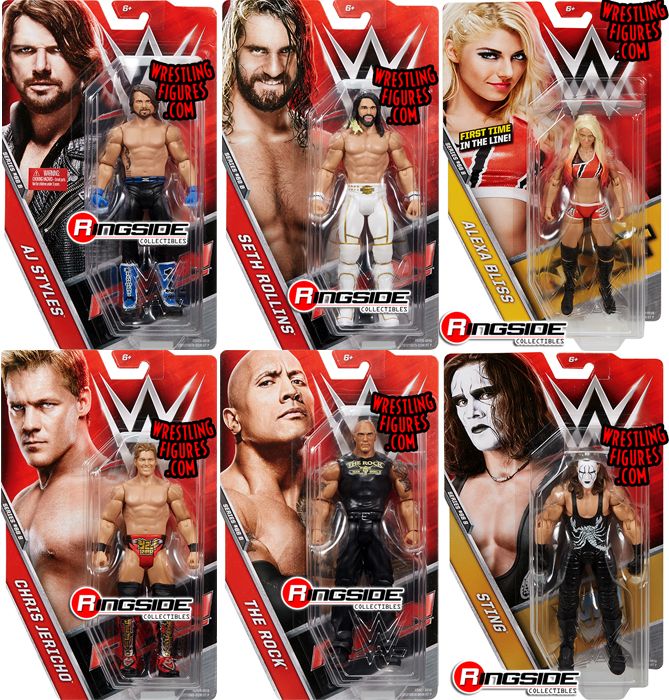 WWE Series 68.5 Toy Wrestling Action Figures by Mattel! This set