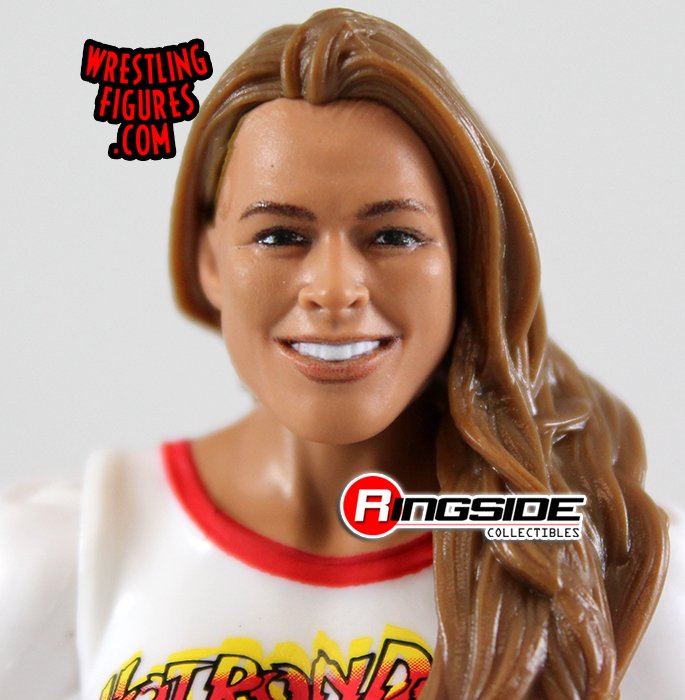 WWE Series 90 Mattel Toy Wrestling Action Figure Custom Shirt Hot Ronda Rousey 
