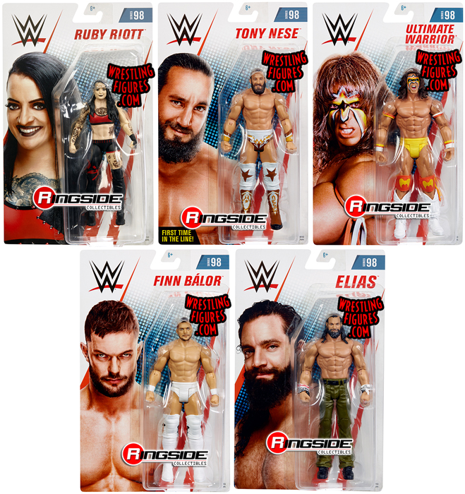 Finn Balor WWE Mattel Series 98 Figures:Warrior Elias,Tony Nese,Ruby Riott 