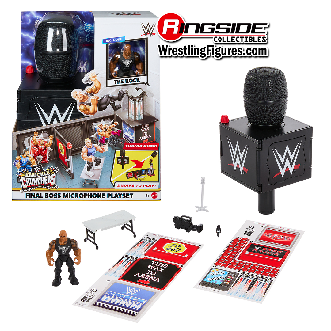 Image Final Boss Microphone Playset with Knuckle Crunchers Rock Figure