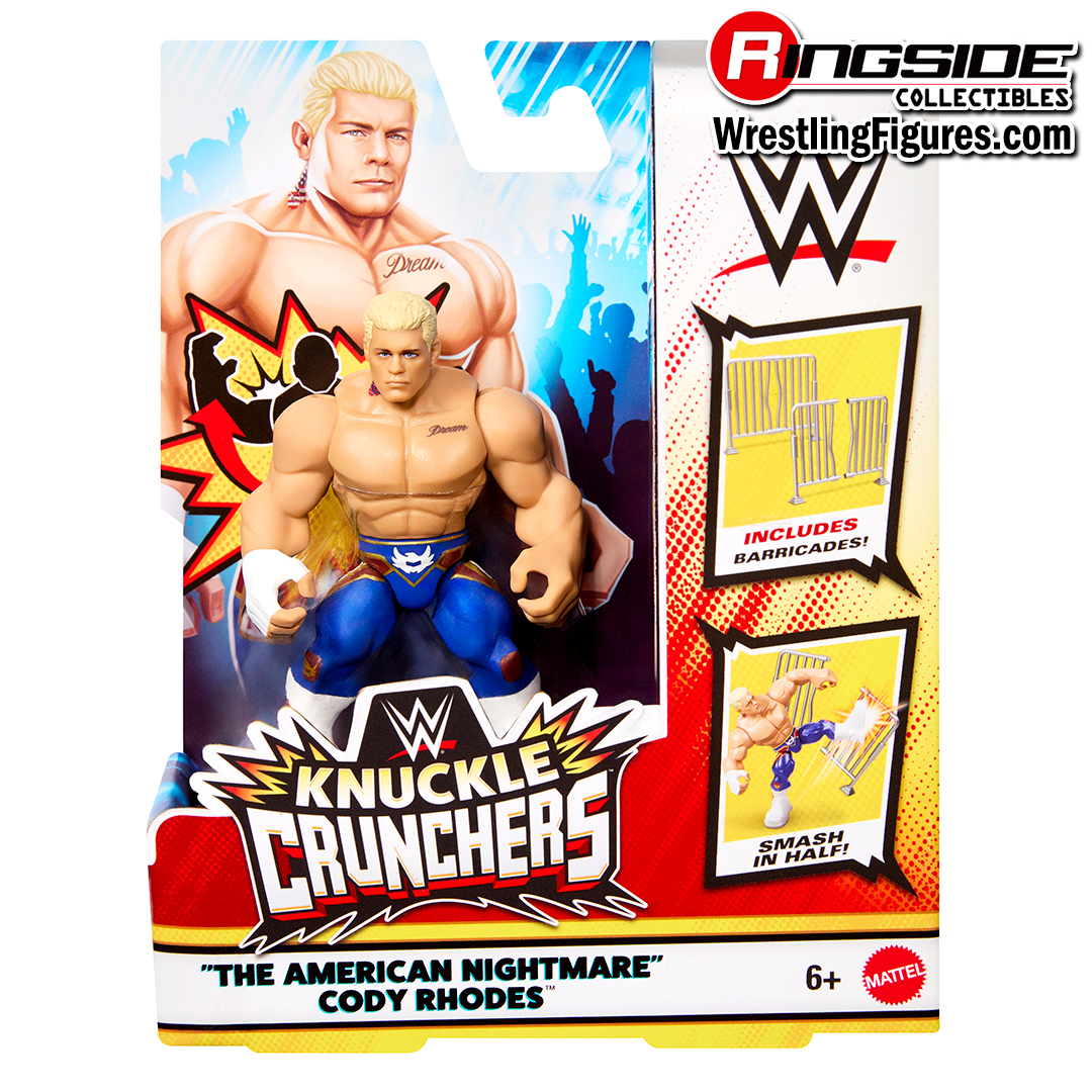 Image Cody Rhodes (Blue Tights & Guardrail) - WWE Knuckle Crunchers 10