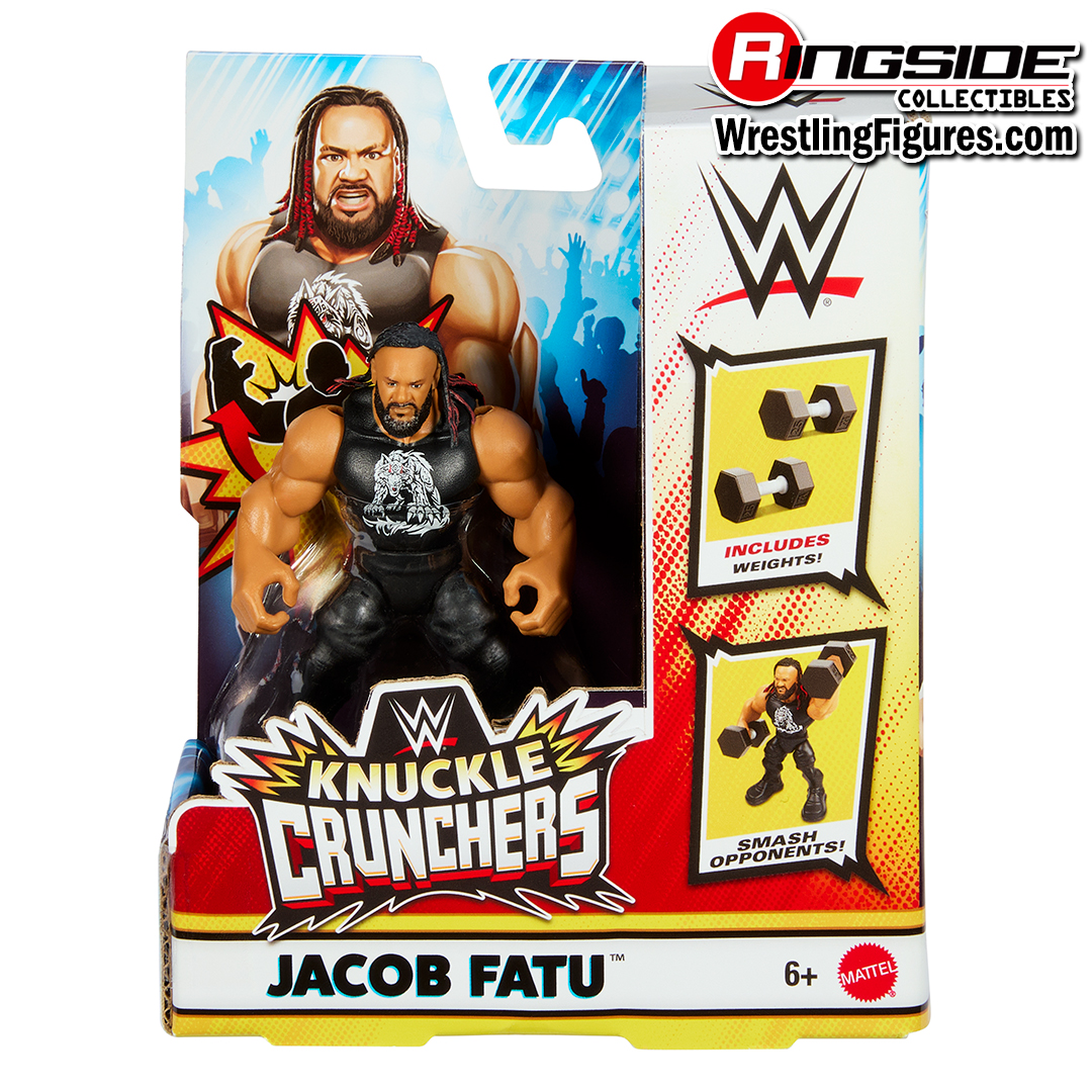 Image Jacob Fatu (w/ Dumbbells) - WWE Knuckle Crunchers 11