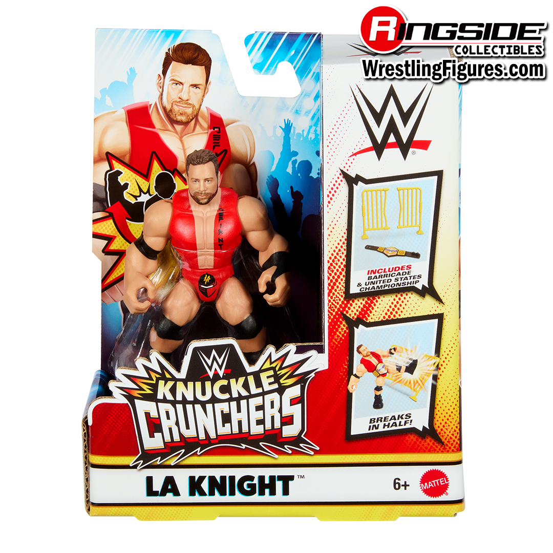 Image LA Knight (Red Vest w/ US Title) - WWE Knuckle Crunchers 11