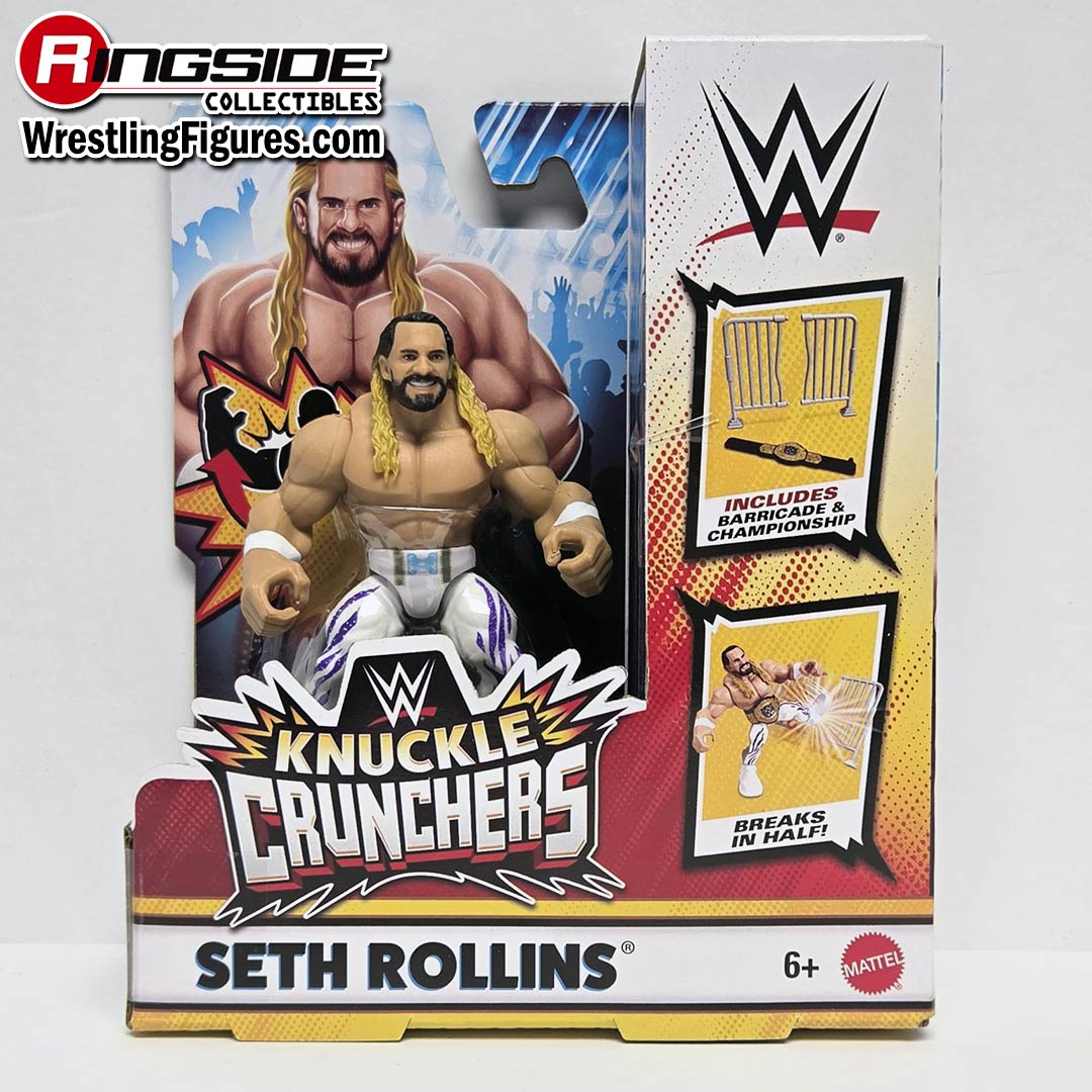 Image Seth Rollins (Barricade & World Title) - WWE  Knuckle Crunchers 12