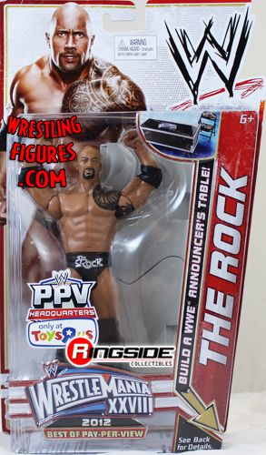 WWE Mattel Basic Series 2012 The Rock Wrestling Action Figure 
