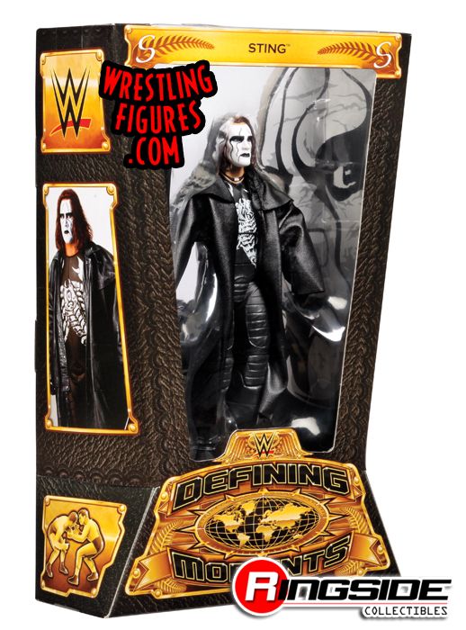Sting Defining Moments Autographed Signed RSC Rare wwe ecw Mattel 