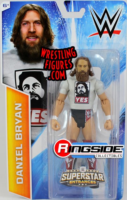Daniel Bryan W Yes Painted Shirt Superstar Entrances Wwe Toy Wrestling Action Figure By Mattel