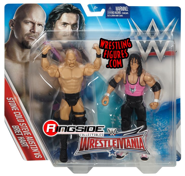 WWE WrestleMania 32 Bret Hart European Champion Belt Wrestling Action Figure Toy 