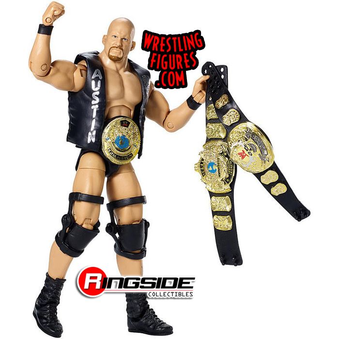 WWE Defining Moments Stone Cold Steve Austin Figure with Belts 100% Complete 
