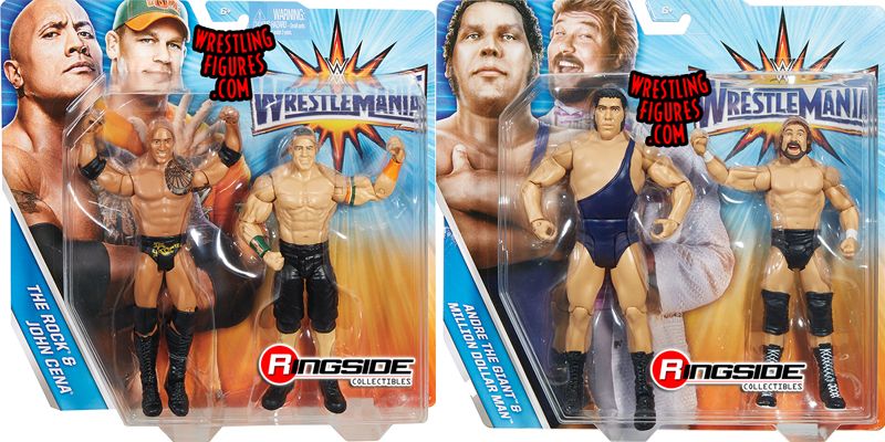 WWE WrestleMania The Rock & John Cena Figures, 2 Pack : : Toys