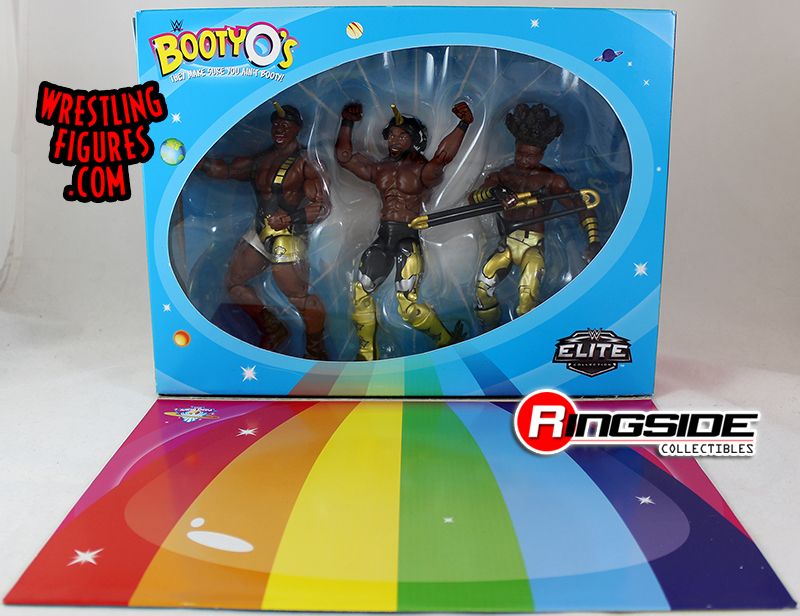 XAVIER WOODS NEW DAY BOOTY O's WWE ACTION ELITE FIGURE w/ TROMBONE FROM 3pk 2016 