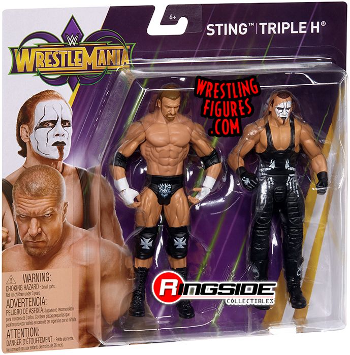 WWE Wrestlemania Battle Pack STING & TRIPLE H Figure Set 
