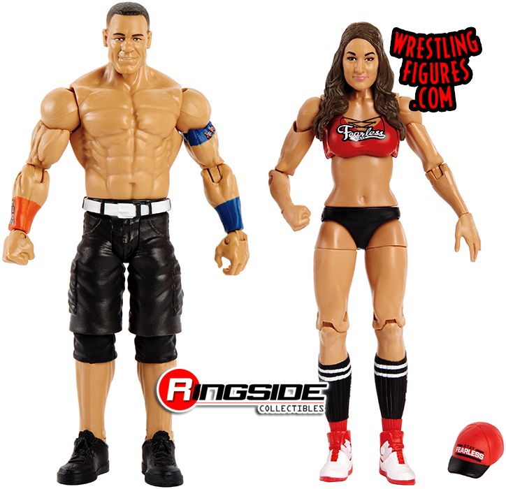 Official WWE Authentic John Cena and Nikki Bella WrestleMania 34 Series Mattel 