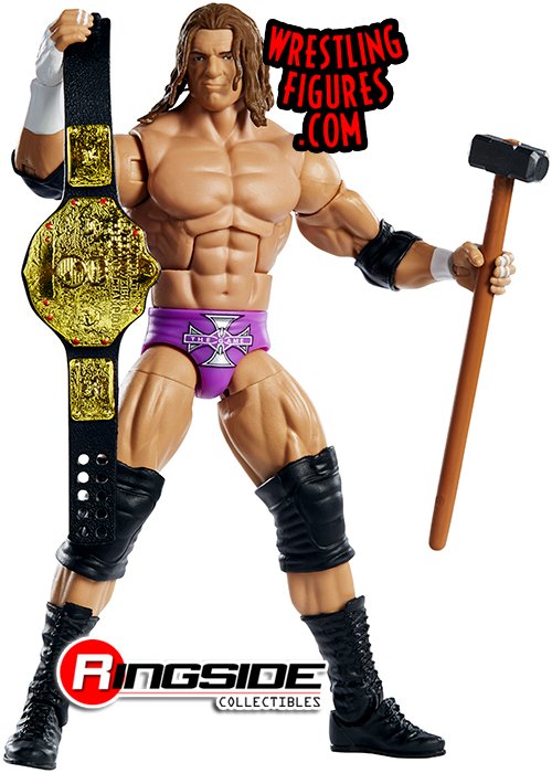 TRIPLE H WWE Mattel Wrestlemania 35 Elite Action Figure World Title Belt DMG PKG