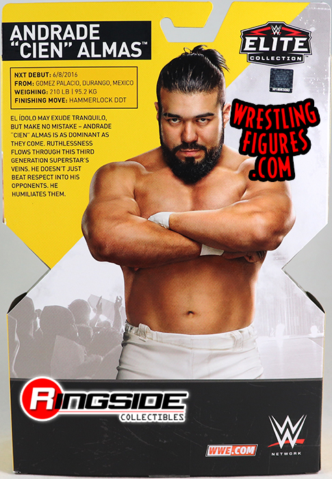 WWE Andrade "cien" almas Mattel Ringside figura exclusiva de lucha libre 