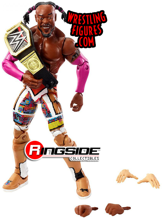 NUOVO CON SCATOLA WWE Kofi Kingston MATTEL ELITE WRESTLEMANIA 36 Serie di figura Wrestling 