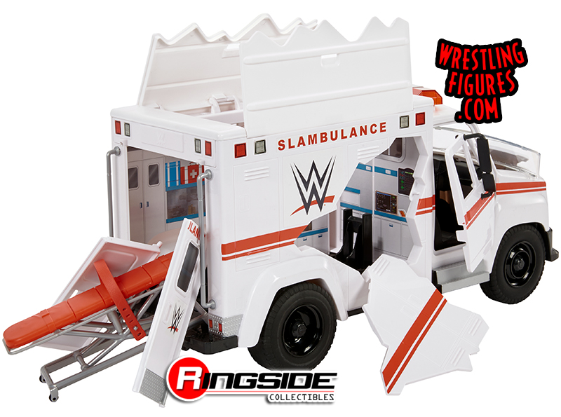 WWE Wrekkin Slambulance Ambulance Vehicle NEW 2020 Stretcher Breakway Gift Toy