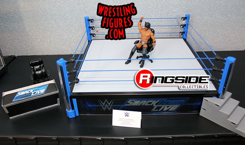 Ironisch Manifestatie ik klaag Smackdown Live "WWE Main Event" Elite Scale Wrestling Ring Playset w/  Jinder Mahal WWE Toy Wrestling Action Figure by Mattel!