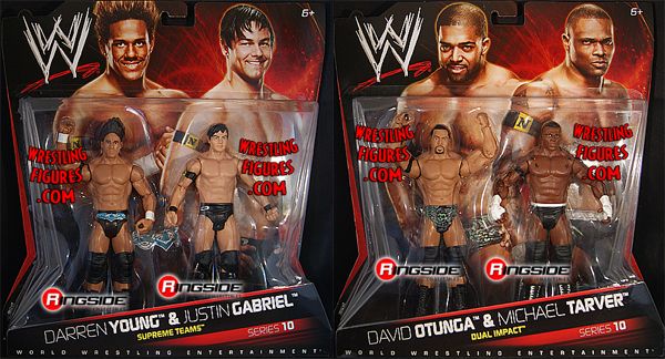 The Nexus WWE Mattel Battle Pack Series 10 Figures Darren Young Justin Gabriel 