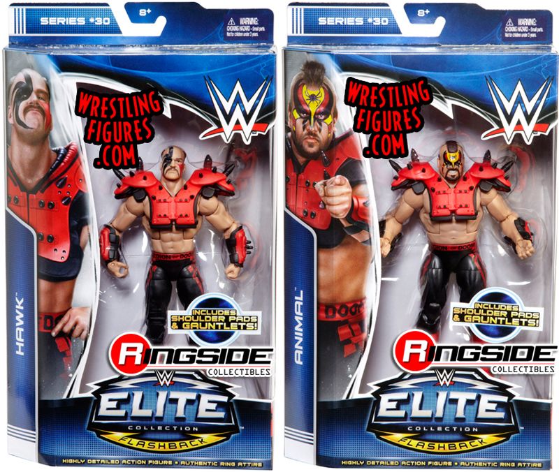 Package Deal - WWE Elite 30 (Road Warrior Animal & Road Warrior Hawk) |  Ringside Collectibles