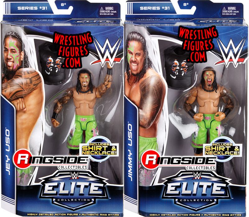 Package Deal (Set of 2) Jimmy Uso & Jey Uso - WWE Elite 106 WWE