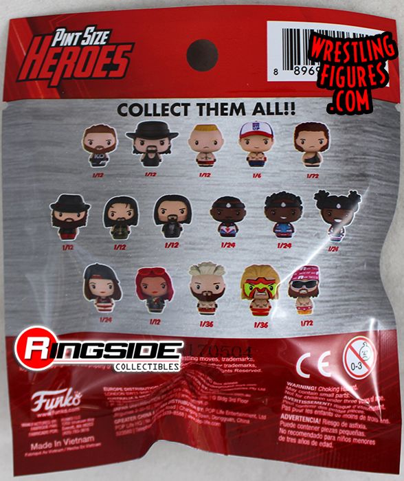 Funko Pint Size Heroes WWE Wrestling Sammelfiguren/ 6 Tüten mit je 1 Vinyl Figur 